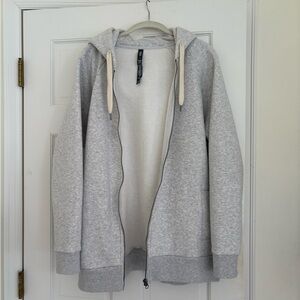 Gray Zip-Up Hoodie